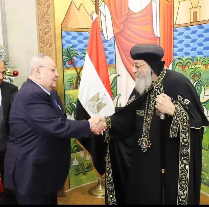 Le président du Conseil d’État présente ses vœux au pape Tawadros II à l’occasion de Noël 4 - Le Progrès Egyptien Le président du Conseil d’État présente ses vœux au pape Tawadros II à l’occasion de Noël 3 - Le Progrès Egyptien