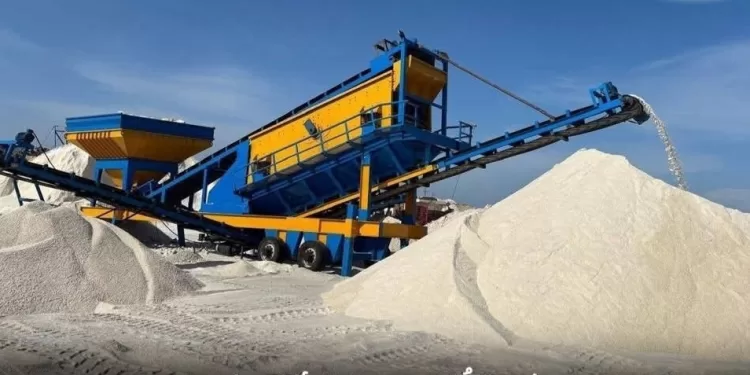 Exportation de la plus importante cargaison de sel du port d'El Arish aux USA 1 - Le Progrès Egyptien