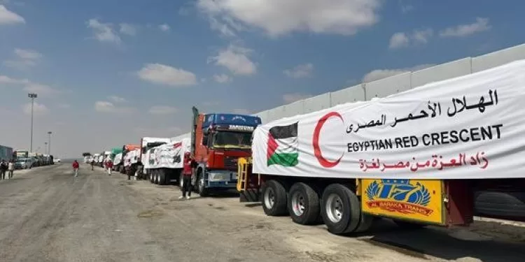 Gaza: Le 113e convoi Zad al-Izza continue de fournir de la nourriture, des soins médicaux et des fournitures hivernales 1 - Le Progrès Egyptien