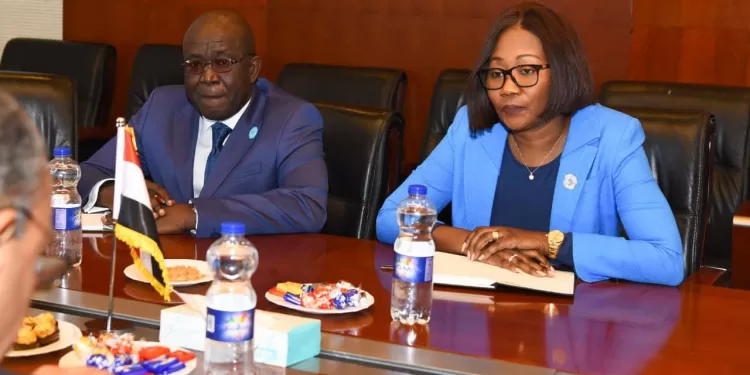 Le ministre Dr Badr Abdel-Aati rencontre la ministre des Affaires étrangères de la République centrafricaine 1 - Le Progrès Egyptien