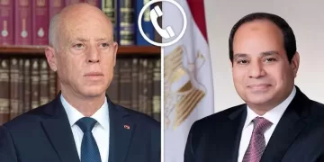 Le Président Al-Sissi reçoit un appel téléphonique de Son homologue tunisien