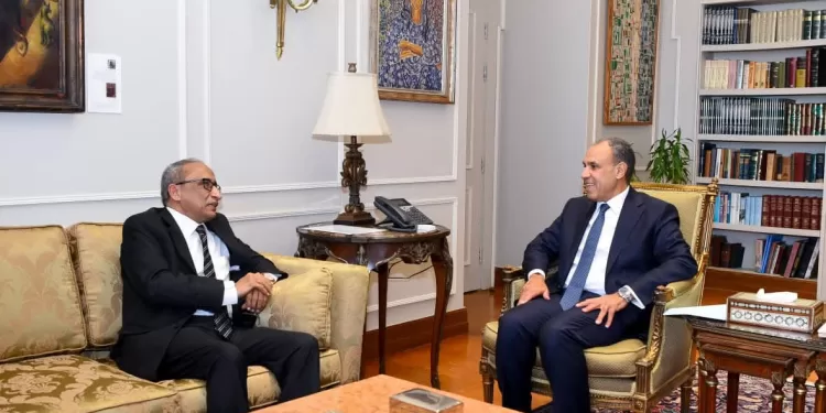 ​Le ministre des AE reçoit le Secrétaire général du Conseil de l'Unité Économique Arabe 1 - Le Progrès Egyptien