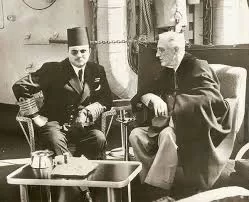 Rencontre Farouk et Roosevelt : L'Égypte face aux grandes puissances 2 - Le Progrès Egyptien Rencontre Farouk et Roosevelt : L'Égypte face aux grandes puissances 1 - Le Progrès Egyptien