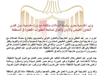 L’Egypte appelle à la désescalade et au dialogue