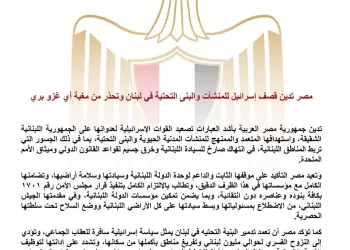Le Caire condamne les frappes israéliennes au Liban et met en garde contre toute incursion terrestre