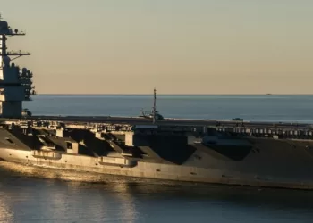 Retour du porte-avions américain USS Gerald R. Ford en Crète