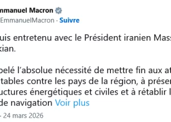 Guerre en Iran : Macron appelle Téhéran à «s’engager de bonne foi dans des négociations»