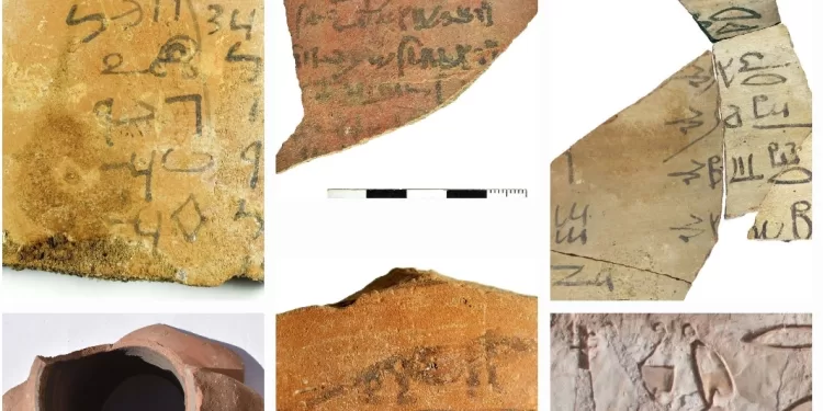 Découverte de 13 000 nouveaux ostraca au site d’Athribis, à Sohag 1 - Le Progrès Egyptien