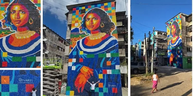A San Salvador, l’art transforme les déchets en une géante “Joconde” 2 - Le Progrès Egyptien A San Salvador, l’art transforme les déchets en une géante “Joconde” 1 - Le Progrès Egyptien
