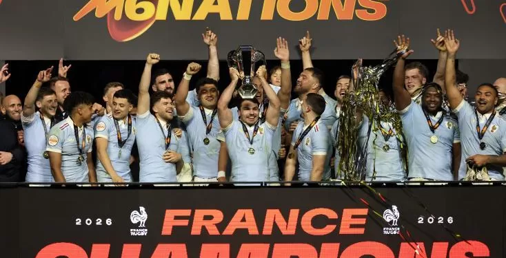 Six nations: le XV de France bat l'Angleterre 48-46 et remporte un deuxième Tournoi d'affilée 2 - Le Progrès Egyptien Six nations: le XV de France bat l'Angleterre 48-46 et remporte un deuxième Tournoi d'affilée 1 - Le Progrès Egyptien
