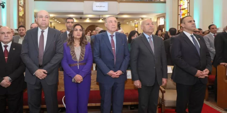 Manal Awad participe à la célébration de Pâques de l’Église évangélique 1 - Le Progrès Egyptien
