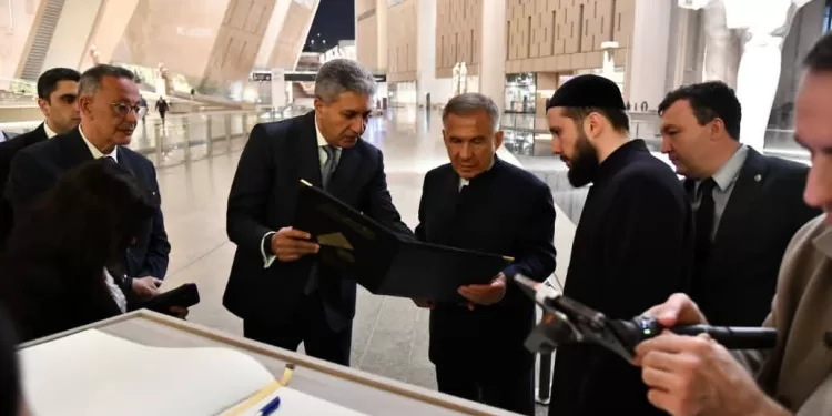 Le président du Tatarstan visite le Grand Musée égyptien 1 - Le Progrès Egyptien