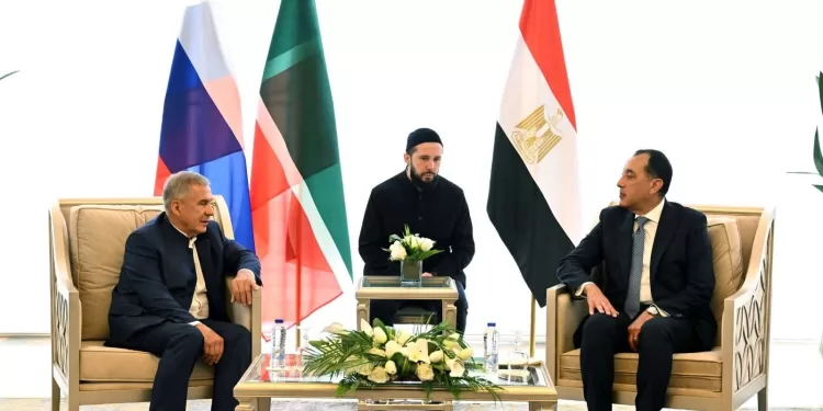Nouvelle Capitale : ​Le Premier ministre reçoit le Président de la République du Tatarstan 1 - Le Progrès Egyptien
