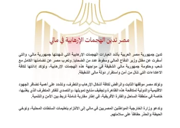 L’Égypte condamne les attaques terroristes au Mali
