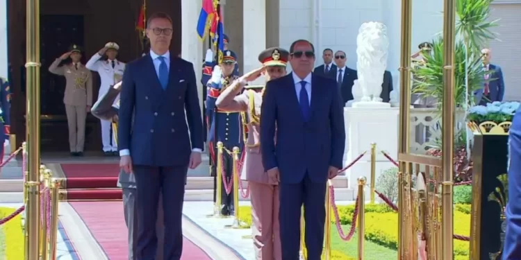Le président reçoit son homologue finlandais 1 - Le Progrès Egyptien