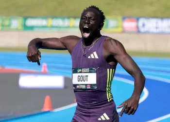Athlétisme: Gout Gout réussit 19.67sec sur 200m