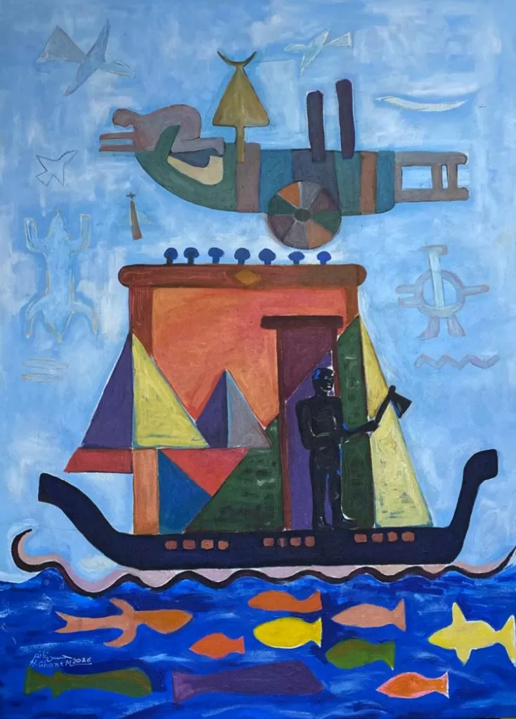 Hassan Ghanem : « Beni Hassan » et la philosophie de la fusion entre ligne et couleur 5 - Le Progrès Egyptien