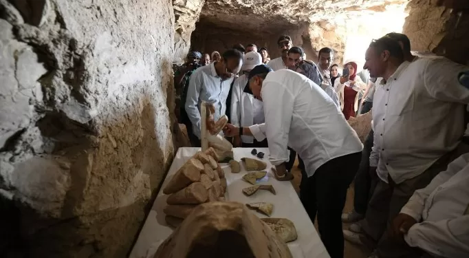 Inspection des travaux de fouilles archéologiques sur la rive ouest de Louxor 1 - Le Progrès Egyptien