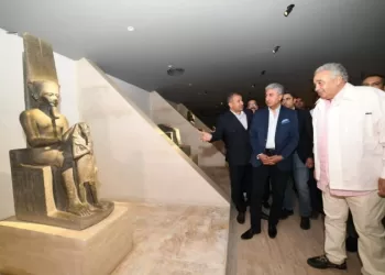Inauguration de la salle des trésors du musée de Louxor après sa restauration