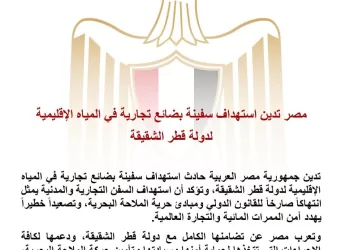 L’Égypte condamne l’attaque d’un cargo au Qatar