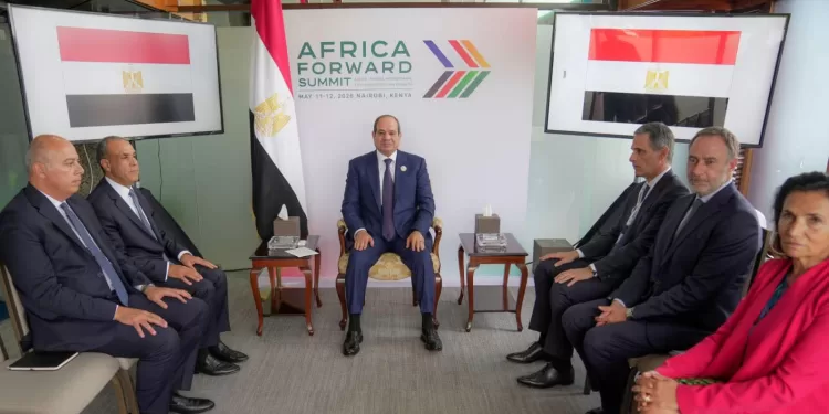 Sommet Afrique-France: Rencontre entre le Président Al-Sissi et le PDG de CMA CGM 2 - Le Progrès Egyptien Sommet Afrique-France: Rencontre entre le Président Al-Sissi et le PDG de CMA CGM 1 - Le Progrès Egyptien