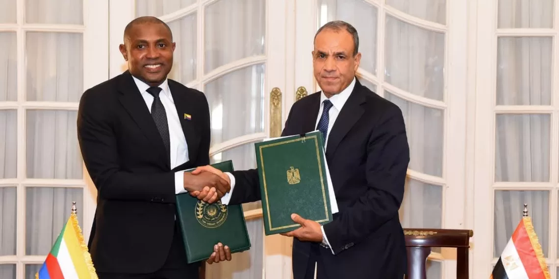 Première session de la commission mixte Égypte-Comores pour renforcer la coopération bilatérale 2 - Le Progrès Egyptien Première session de la commission mixte Égypte-Comores pour renforcer la coopération bilatérale 1 - Le Progrès Egyptien