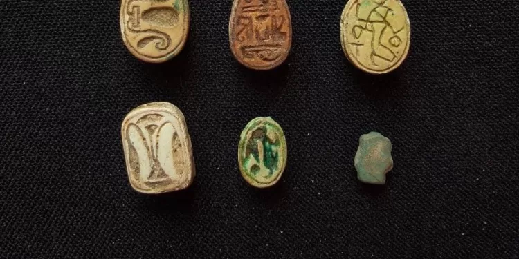 Découverte d’un mobilier funéraire exceptionnel dans la nécropole d’Héliopolis 2 - Le Progrès Egyptien Découverte d’un mobilier funéraire exceptionnel dans la nécropole d’Héliopolis 1 - Le Progrès Egyptien