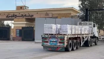 La 187e caravane d’aide égyptienne entre dans la bande de Gaza