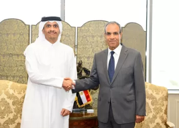 Le chef de la diplomatie reçoit son homologue qatari pour discuter des relations bilatérales et des développements régionaux 11 - Le Progrès Egyptien Le chef de la diplomatie reçoit son homologue qatari pour discuter des relations bilatérales et des développements régionaux