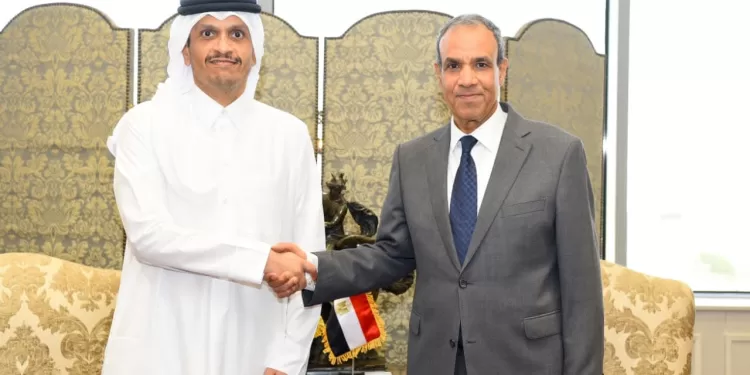 Le chef de la diplomatie reçoit son homologue qatari pour discuter des relations bilatérales et des développements régionaux 2 - Le Progrès Egyptien Le chef de la diplomatie reçoit son homologue qatari pour discuter des relations bilatérales et des développements régionaux 1 - Le Progrès Egyptien