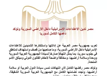 L’Égypte condamne les frappes en Syrie