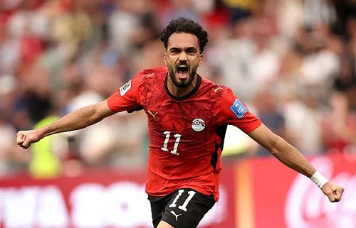 Ziko : « Les consignes de Hossam Hassan ont fait la différence » 1 - Le Progrès Egyptien VANCOUVER, BRITISH COLUMBIA - JUNE 21: Mostafa Zico #11 of Egypt celebrates scoring his team's first goal during the FIFA World Cup 2026 Group G match between New Zealand and Egypt at BC Place Vancouver on June 21, 2026 in Vancouver, British Columbia. (Photo by Fran Santiago/Getty Images)
