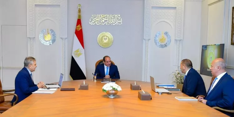 Le Président suit les projets de développement du Canal de Suez 1 - Le Progrès Egyptien