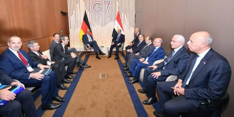 Évian : Al-Sissi invite le chancelier Merz au Caire 2 - Le Progrès Egyptien Évian : Al-Sissi invite le chancelier Merz au Caire 1 - Le Progrès Egyptien