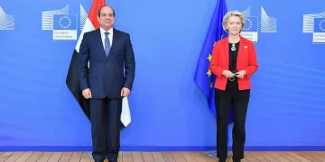 Le Président s’entretient à Évian avec la Présidente de la Commission européenne