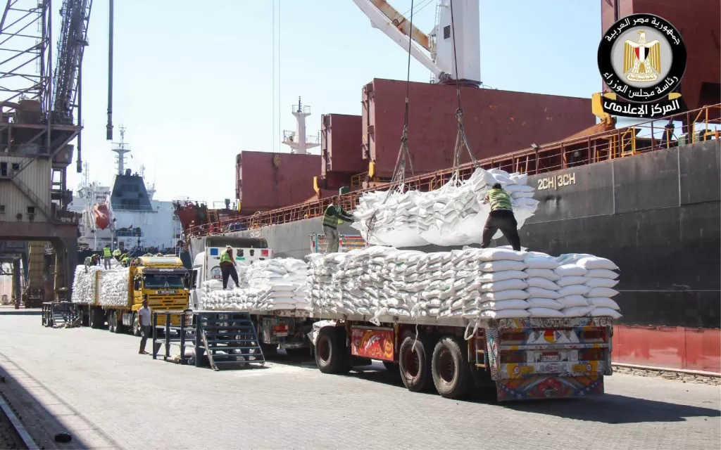 Centre de presse du Cabinet: le port de Damiette continue de fonctionner à pleine capacité 3 - Le Progrès Egyptien