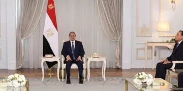 Al-Sissi reçoit le chef du Gouvernement d’union nationale libyen