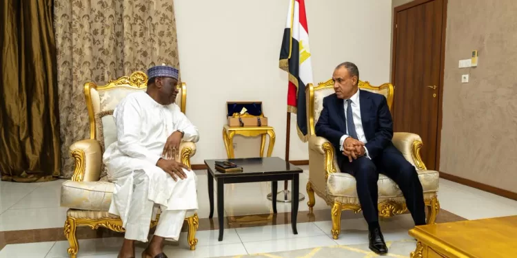 Abdel-Aati s'entretient avec le secrétaire exécutif de CEN-SAD 2 - Le Progrès Egyptien Abdel-Aati s'entretient avec le secrétaire exécutif de CEN-SAD 1 - Le Progrès Egyptien