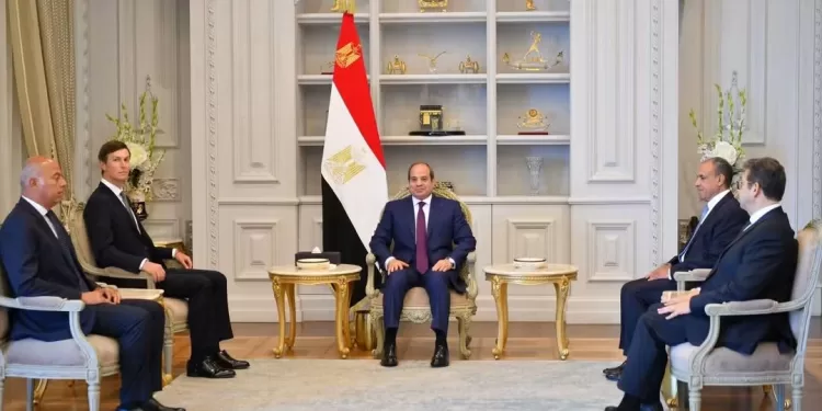 Al-Sissi reçoit Jared Kushner à Al-Alamein 2 - Le Progrès Egyptien Al-Sissi reçoit Jared Kushner à Al-Alamein 1 - Le Progrès Egyptien