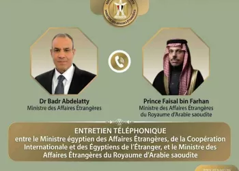 Égypte-Arabie saoudite : Entretien téléphonique entre Abdelatty et Fayçal ben Farhan