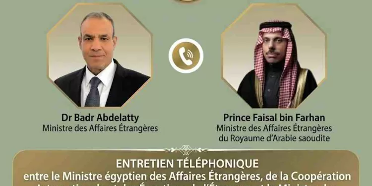 Égypte-Arabie saoudite : Entretien téléphonique entre Abdelatty et Fayçal ben Farhan 2 - Le Progrès Egyptien Égypte-Arabie saoudite : Entretien téléphonique entre Abdelatty et Fayçal ben Farhan 1 - Le Progrès Egyptien