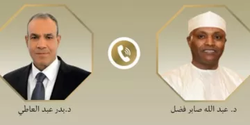 Abdel Aati et son homologue tchadien examinent les moyens de renforcer les relations bilatérales