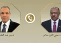 Abdel Aati s’entretient avec son homologue soudanais de l’évolution de la situation au Soudan