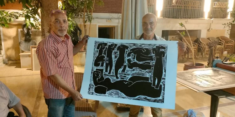 Hassan Ghanem donne une « bouffée de vie » à l’art de la gravure 2 - Le Progrès Egyptien Hassan Ghanem donne une « bouffée de vie » à l’art de la gravure 1 - Le Progrès Egyptien