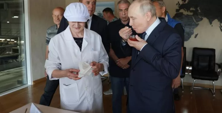 Poutine en visite pour la première fois aux îles Kouriles, disputées avec le Japon 2 - Le Progrès Egyptien Poutine en visite pour la première fois aux îles Kouriles, disputées avec le Japon 1 - Le Progrès Egyptien