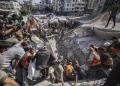 Gaza: 21 morts dont 12 enfants dans l’effondrement d’un immeuble