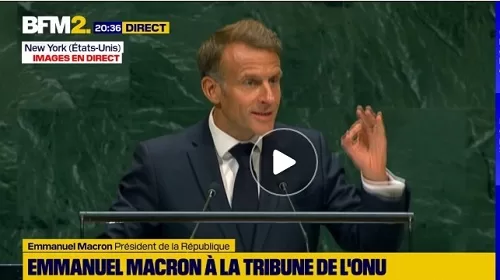 Macron dénonce devant l'ONU "un spectacle qui nous fait honte à tous" à Gaza 2 - Le Progrès Egyptien Macron dénonce devant l'ONU "un spectacle qui nous fait honte à tous" à Gaza 1 - Le Progrès Egyptien