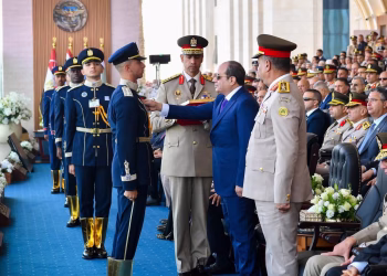 En images : Le président Al-Sissi assiste à la cérémonie de remise des diplômes de la première promotion de l’Académie militaire égyptienne